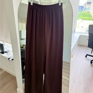 Babaton Chocolate Wide Leg Pants